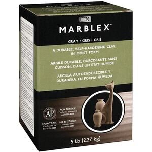 Amaco Marblex Self-Hardening Clay 5lb, Gray